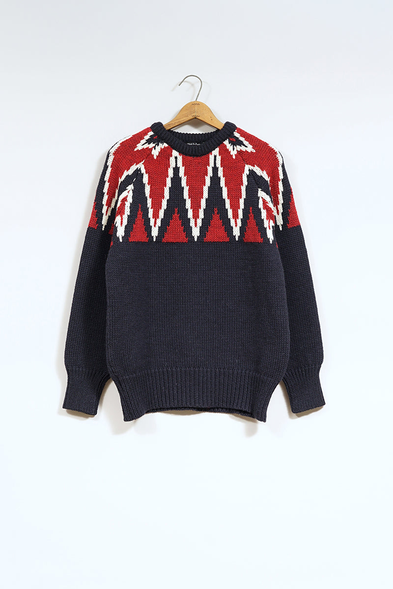 【ナイジェル・ケーボン】MAN / キークルーニット / KEY CREW KNIT