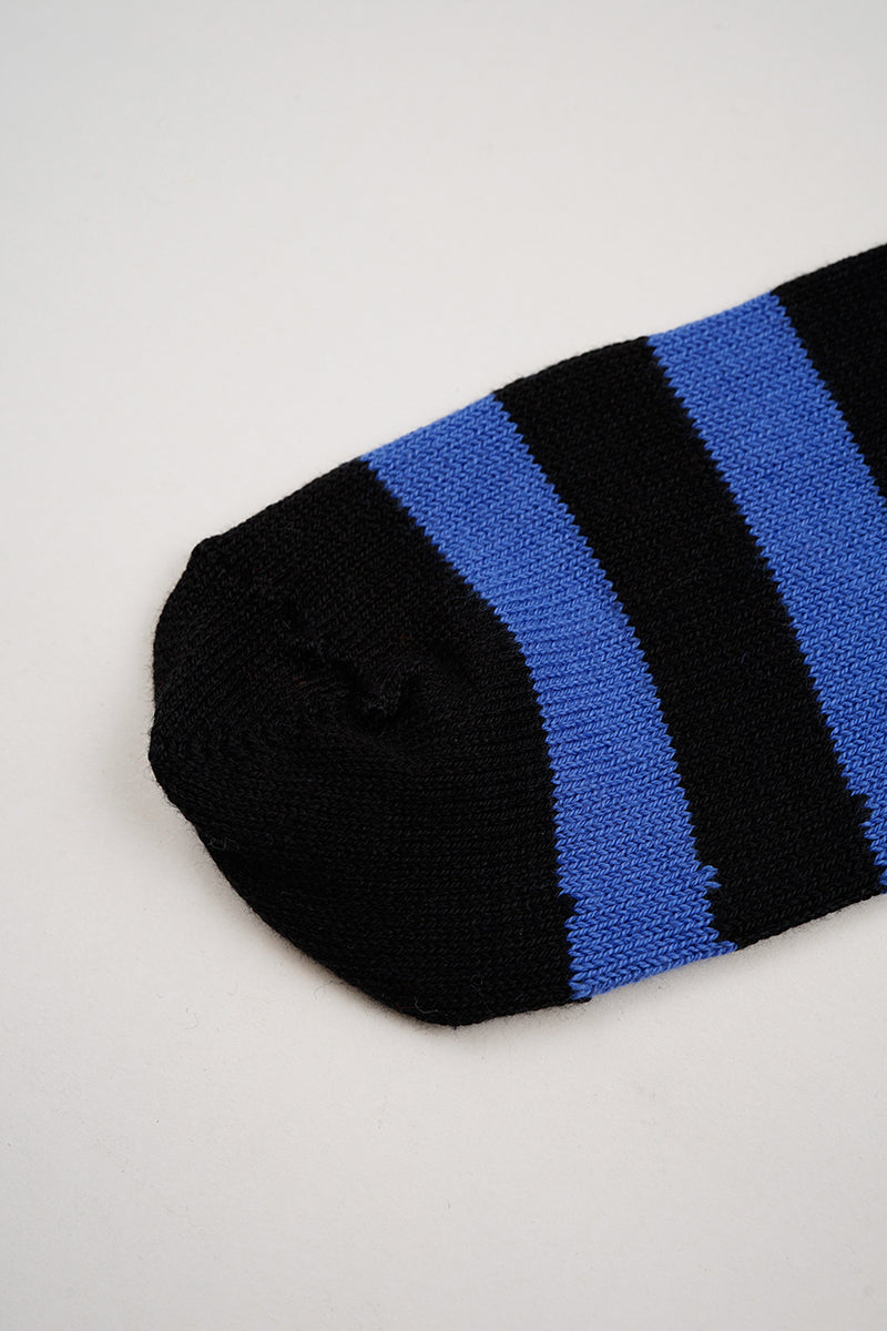 バスケットボール用ストライプソックス bi-color crew mid. socks【black/teal】 - Arch ☆ アーチ
