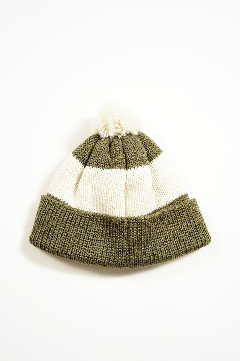 【ナイジェル・ケーボン】MAN / ストライプボブルハット / STRIPE BOBBLE HAT