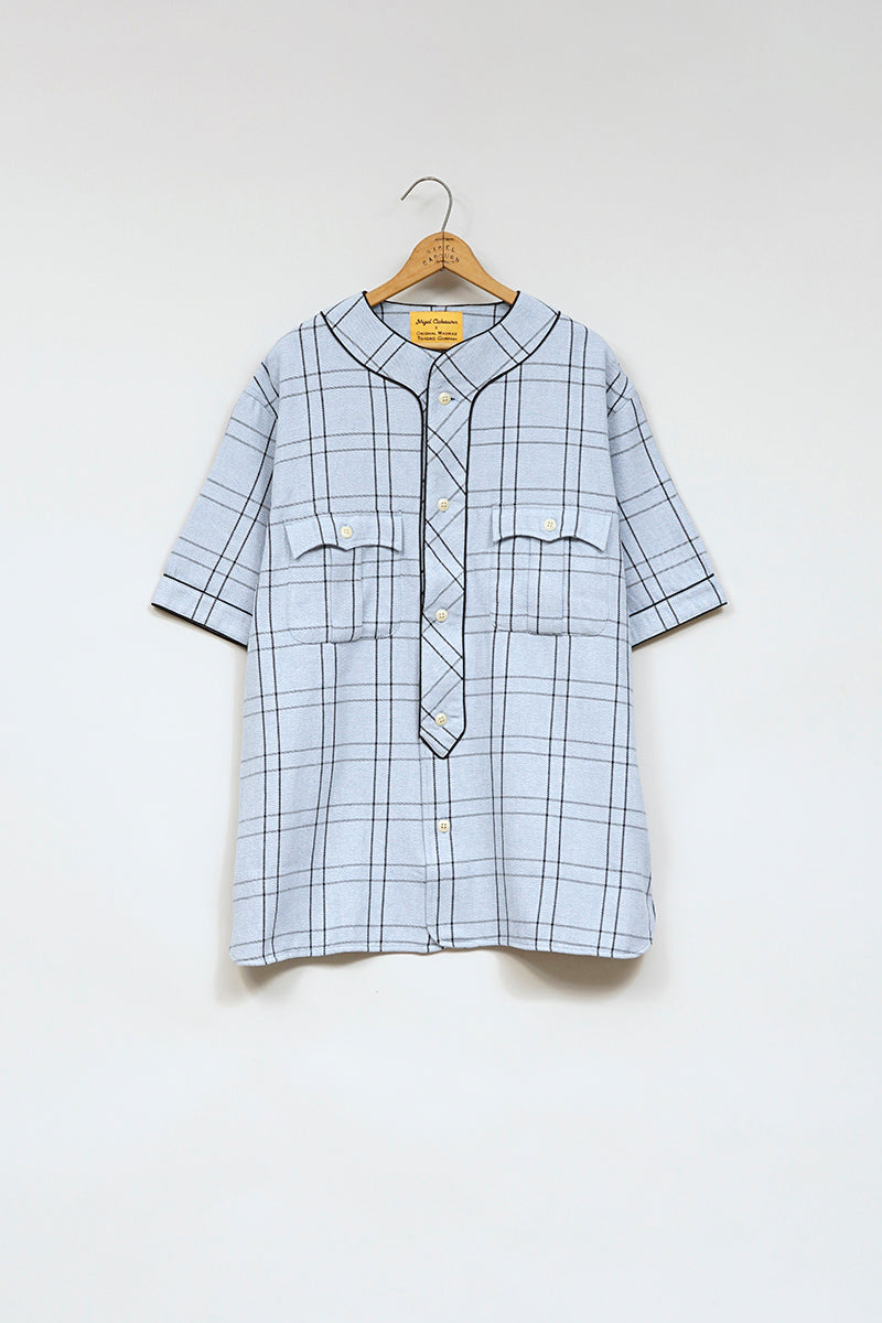 【ナイジェル・ケーボン】MAN / ナイジェル・ケーボン × オリジナルマドラス・トレーディングカンパニー - ベースボールシャツ / Nigel Cabourn × ORIGINAL MADRAS TRADING COMPANY - #1 BASEBALL SHIRT FLECK TWIL