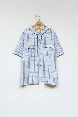 【ナイジェル・ケーボン】MAN / ナイジェル・ケーボン × オリジナルマドラス・トレーディングカンパニー - ベースボールシャツ / Nigel Cabourn × ORIGINAL MADRAS TRADING COMPANY - #1 BASEBALL SHIRT FLECK TWIL