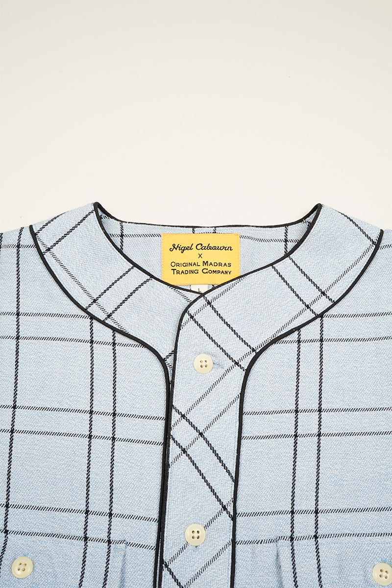 【ナイジェル・ケーボン】MAN / ナイジェル・ケーボン × オリジナルマドラス・トレーディングカンパニー - ベースボールシャツ / Nigel Cabourn × ORIGINAL MADRAS TRADING COMPANY - #1 BASEBALL SHIRT FLECK TWIL