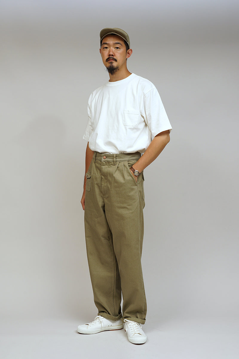 【ナイジェル・ケーボン】UNISEX / プリーツパンツ / PT01-01-BT PLEATED PANT