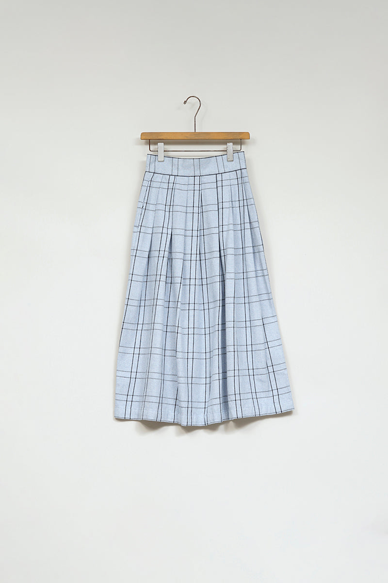 【ナイジェル・ケーボン】WOMAN / ナイジェル・ケーボン × オリジナルマドラス・トレーディングカンパニー - プリーツスカート / Nigel Cabourn × ORIGINAL MADRAS TRADING COMPANY - #7 PLEATED SKIRT