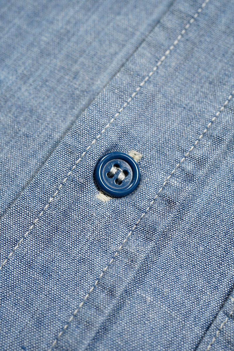 【ナイジェル・ケーボン】MAN / USネイビーシャツ - ハンクダイイング / US NAVY SHIRT - HANK DYEING