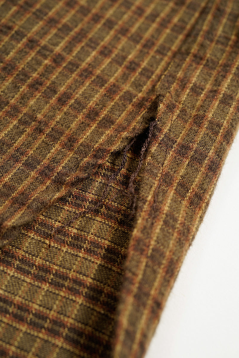 【ナイジェル・ケーボン】UNISEX / グランパシャツ - チェック / GRANDPA SHIRT - CHECK