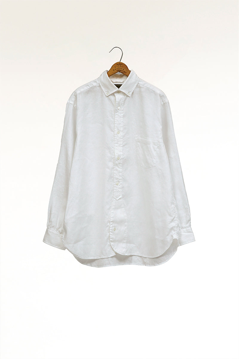 【ナイジェル・ケーボン】MAN / ブリティッシュオフィサーズシャツ - ヘンプホースクロス / BRITISH OFFICERS SHIRT - HEMPHORSE CLOTH
