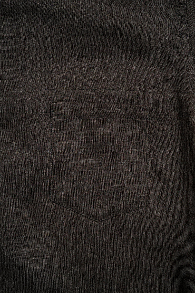 【ナイジェル・ケーボン】MAN / ブリティッシュオフィサーズシャツ - ヘンプホースクロス / BRITISH OFFICERS SHIRT - HEMPHORSE CLOTH