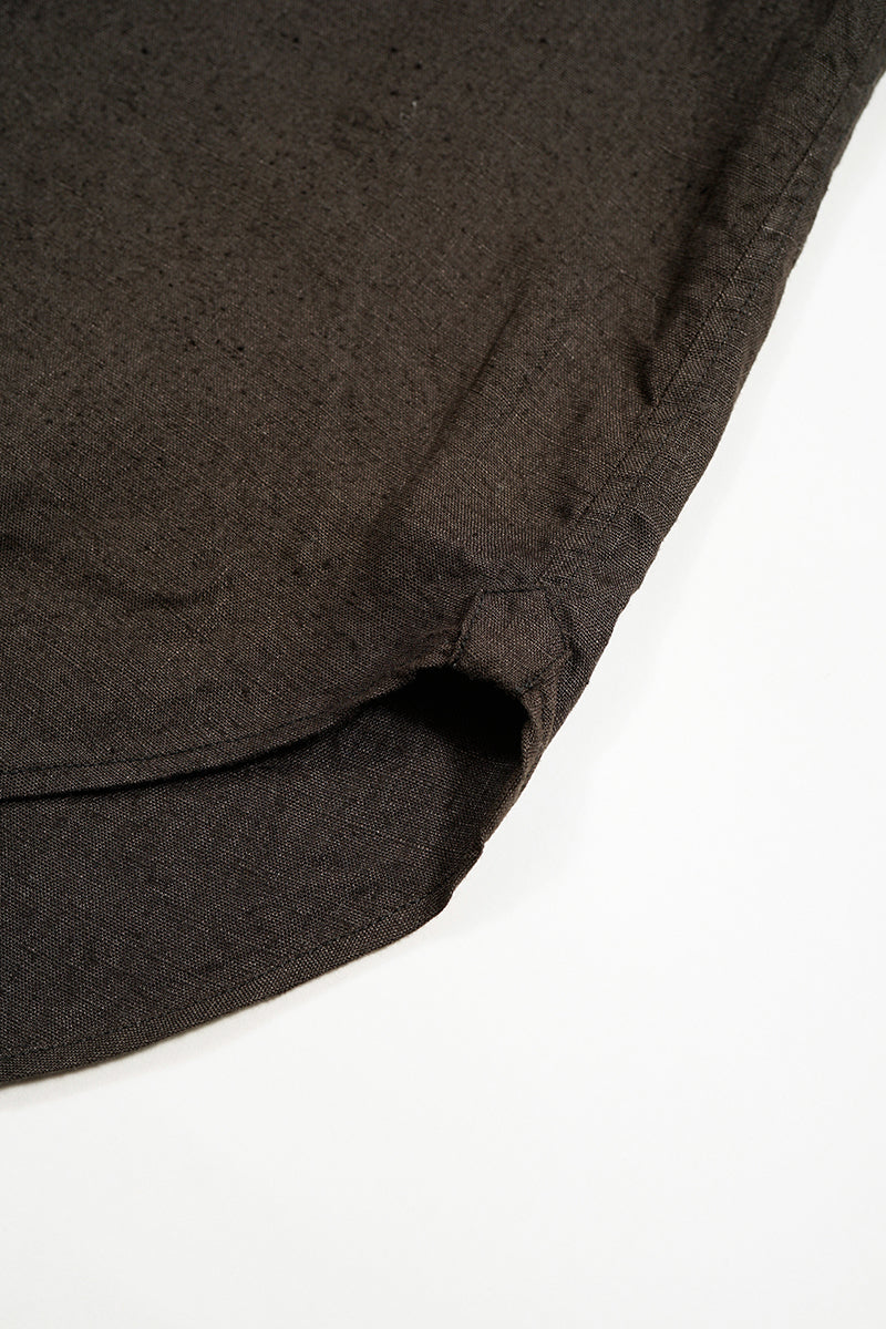【ナイジェル・ケーボン】MAN / ブリティッシュオフィサーズシャツ - ヘンプホースクロス / BRITISH OFFICERS SHIRT - HEMPHORSE CLOTH