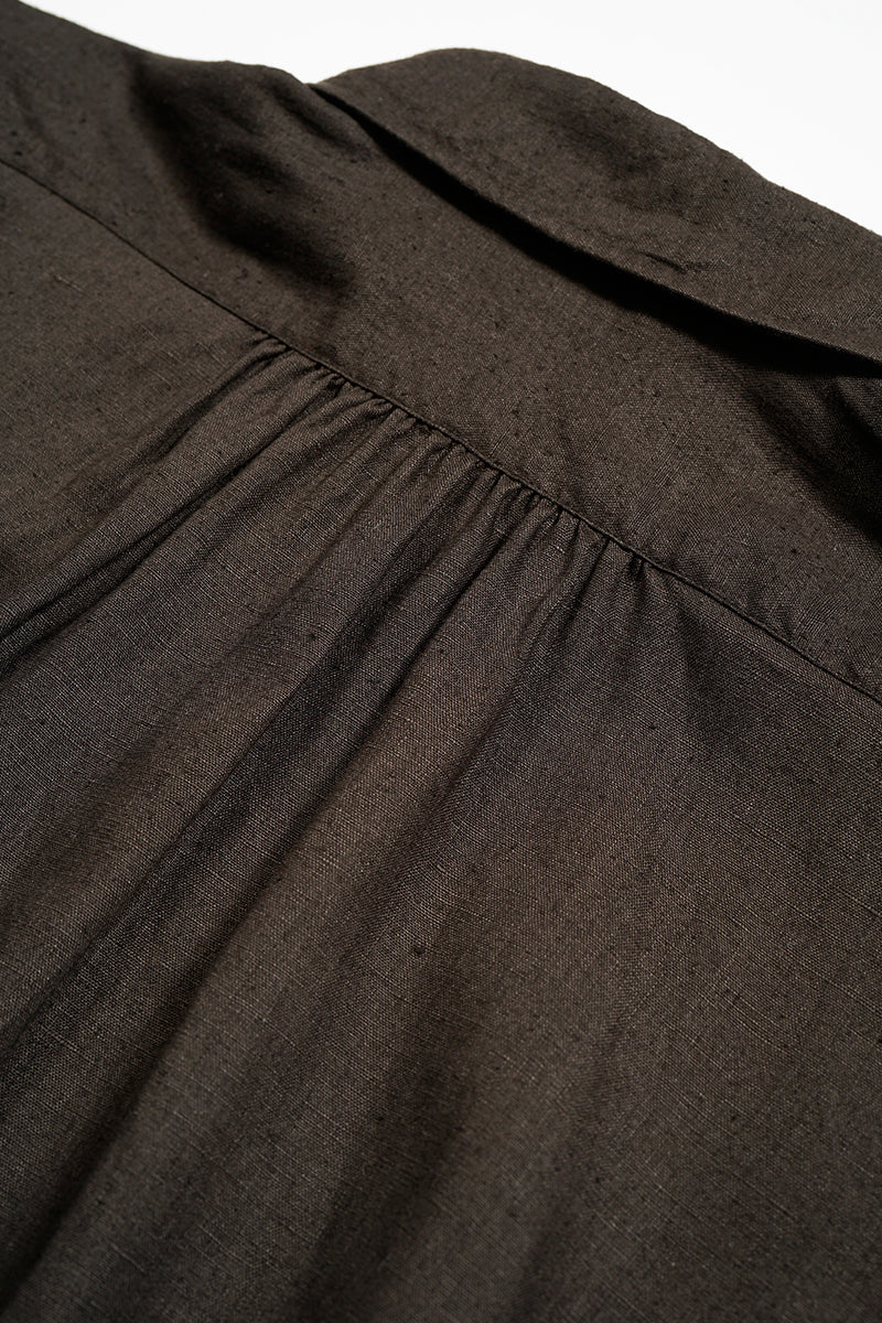 【ナイジェル・ケーボン】MAN / ブリティッシュオフィサーズシャツ - ヘンプホースクロス / BRITISH OFFICERS SHIRT - HEMPHORSE CLOTH