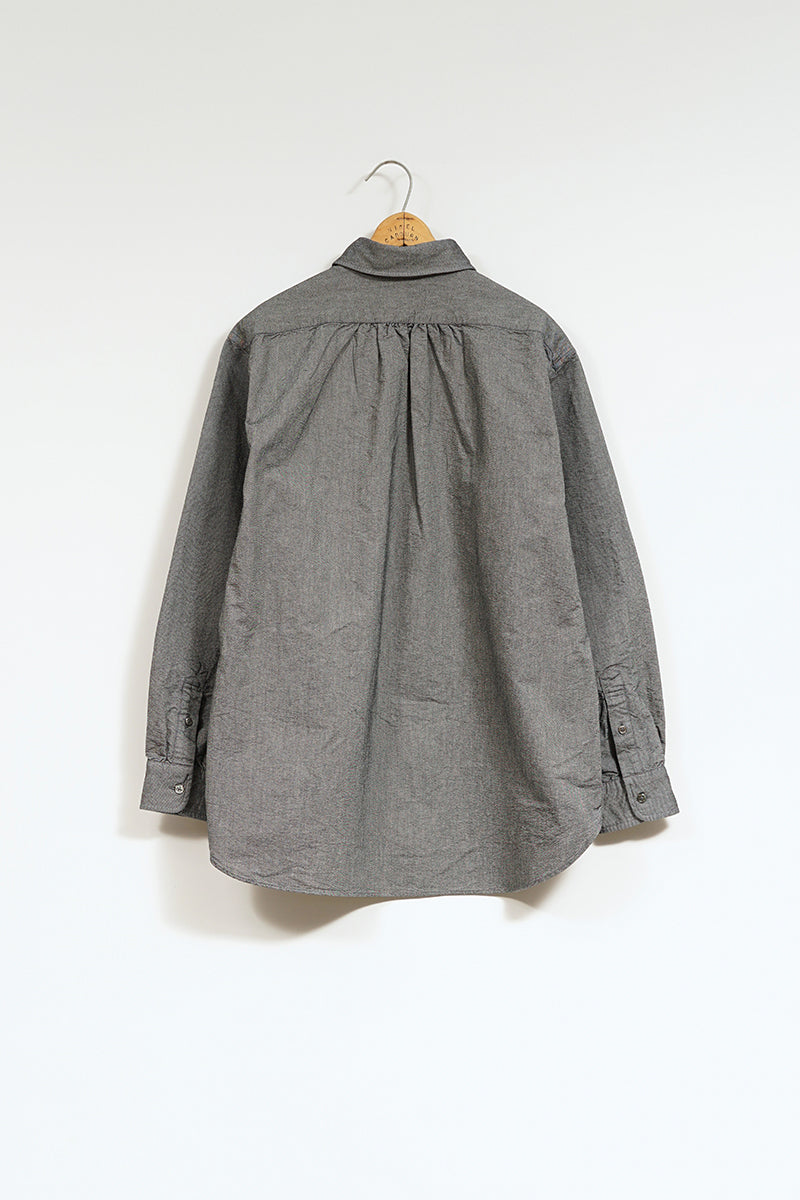 【ナイジェル・ケーボン】MAN / ブリティッシュオフィサーズシャツ - タイプ2 ブラック/ BRITISH OFFICERS SHIRT - TYPE2 BLACK