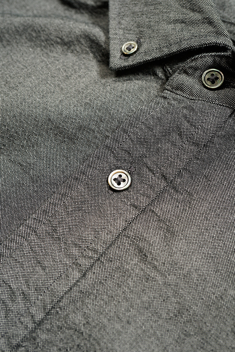 【ナイジェル・ケーボン】MAN / ブリティッシュオフィサーズシャツ - タイプ2 ブラック/ BRITISH OFFICERS SHIRT - TYPE2 BLACK