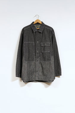 【ナイジェル・ケーボン】MAN / ユーティリティーシャツ タイプ2 - 10オンスデニムブラック / UTILITY SHIRT TYPE2 - 10oz DENIM BLACK