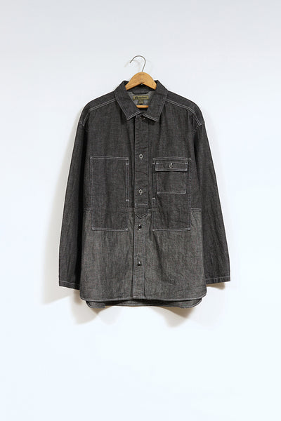 【ナイジェル・ケーボン】MAN / ユーティリティーシャツ タイプ2 - 10オンスデニムブラック / UTILITY SHIRT TYPE2 - 10oz DENIM BLACK