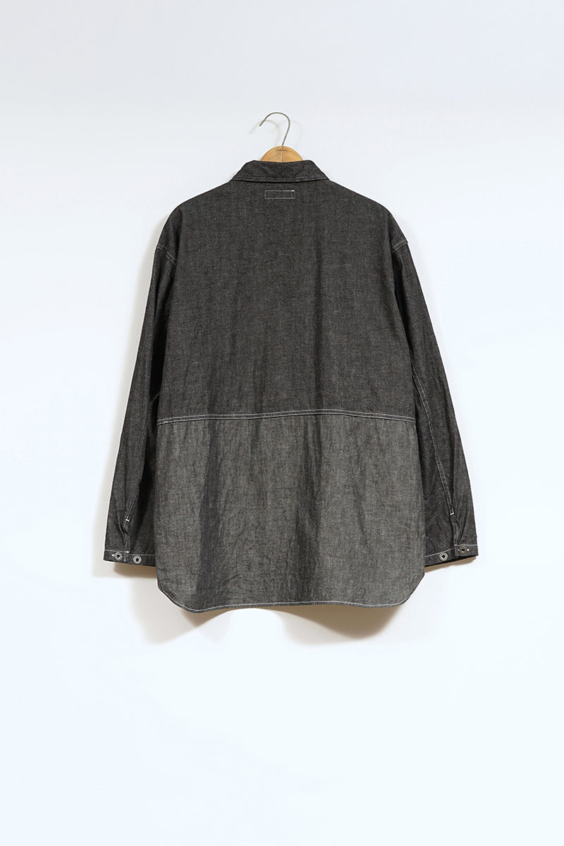 【ナイジェル・ケーボン】MAN / ユーティリティーシャツ タイプ2 - 10オンスデニムブラック / UTILITY SHIRT TYPE2 - 10oz DENIM BLACK