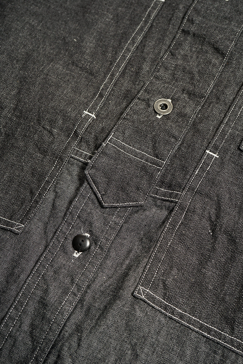 【ナイジェル・ケーボン】MAN / ユーティリティーシャツ タイプ2 - 10オンスデニムブラック / UTILITY SHIRT TYPE2 - 10oz DENIM BLACK
