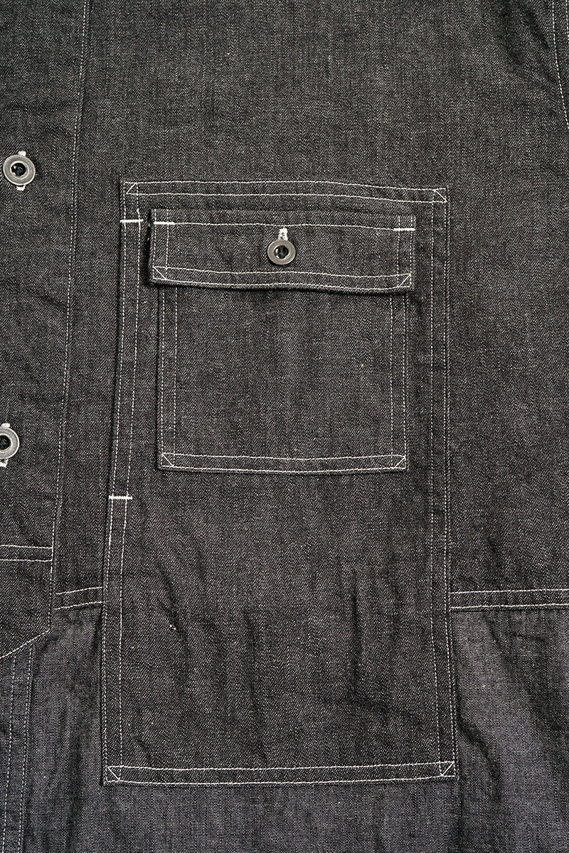【ナイジェル・ケーボン】MAN / ユーティリティーシャツ タイプ2 - 10オンスデニムブラック / UTILITY SHIRT TYPE2 - 10oz DENIM BLACK