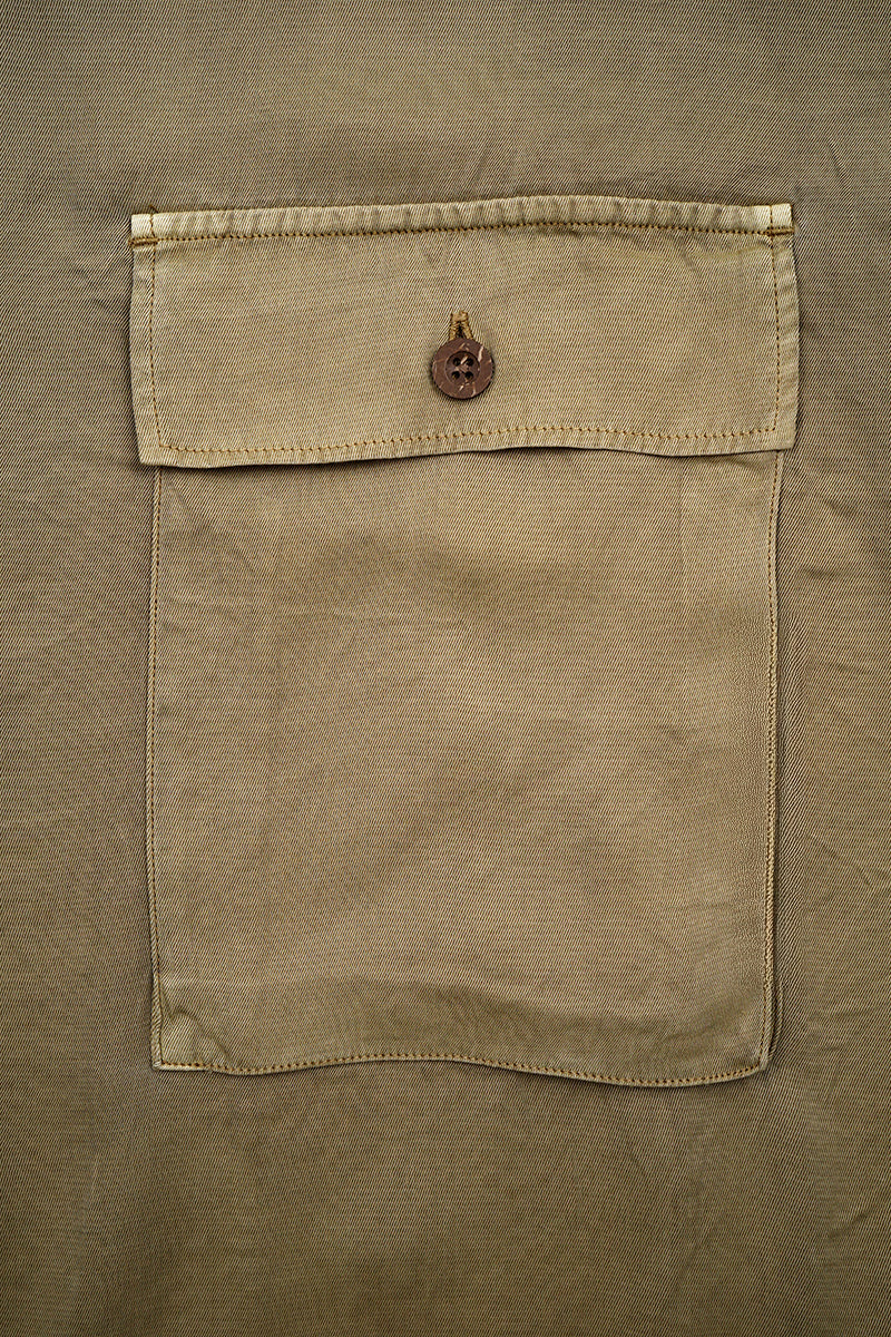 【ナイジェル・ケーボン】MAN / アーミーシャツ - レーヨンピグメント / ARMY SHIRT S/S - RAYON PIGMENT