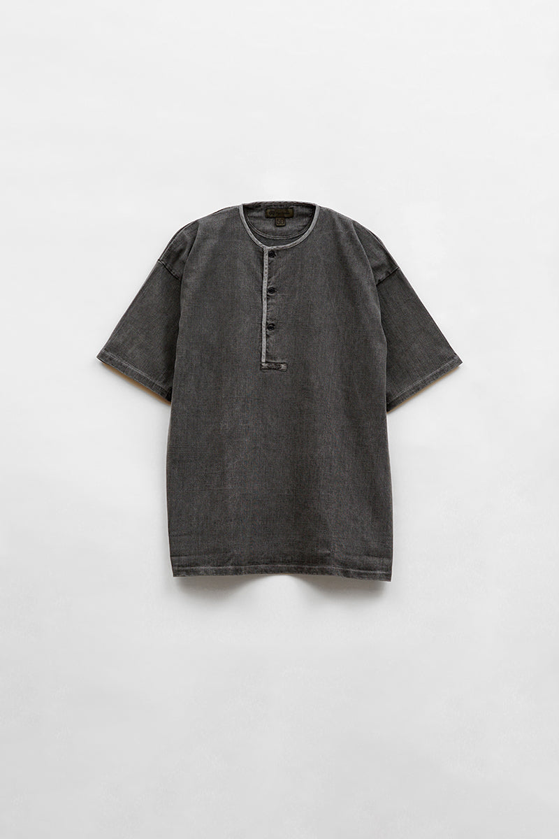 【ナイジェル・ケーボン】MAN / 7.8オンス ヘンリーTシャツ - ピグメント / 7.8oz HENLEY T-SHIRT - PIGMENT