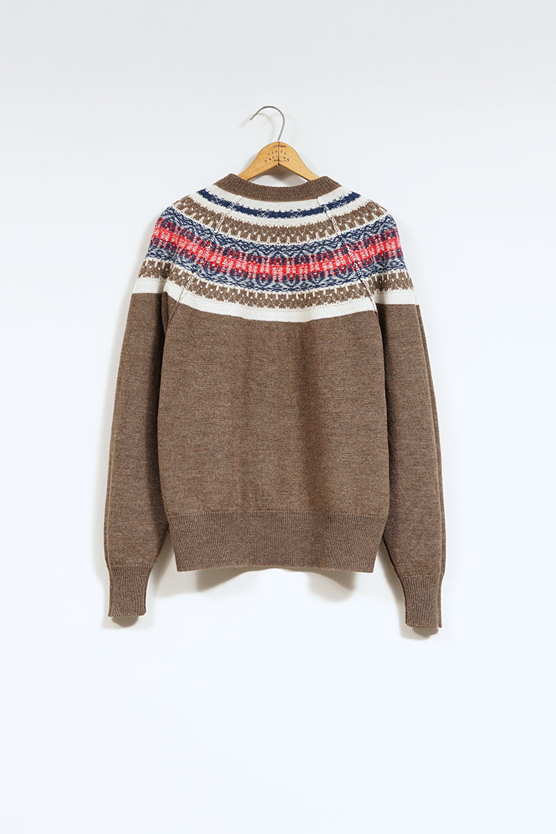 【ナイジェル・ケーボン】MAN / ノルディックセーター - スノーパターン リバーシブル / NORDIC SWEATER - SNOW PATTERN REVERSIBLE