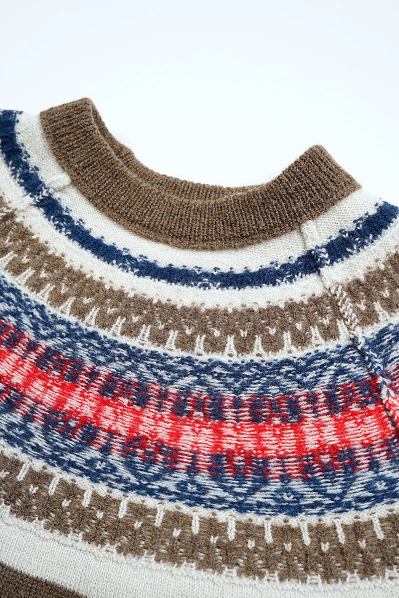 【ナイジェル・ケーボン】MAN / ノルディックセーター - スノーパターン リバーシブル / NORDIC SWEATER - SNOW PATTERN REVERSIBLE