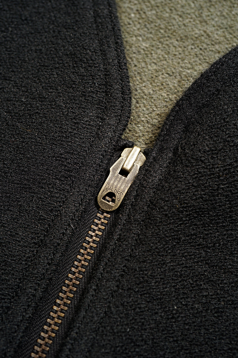 【ナイジェル・ケーボン】MAN / ジップアップベスト - ラグジャカード / ZIP UP VEST - RAG JACQUARD