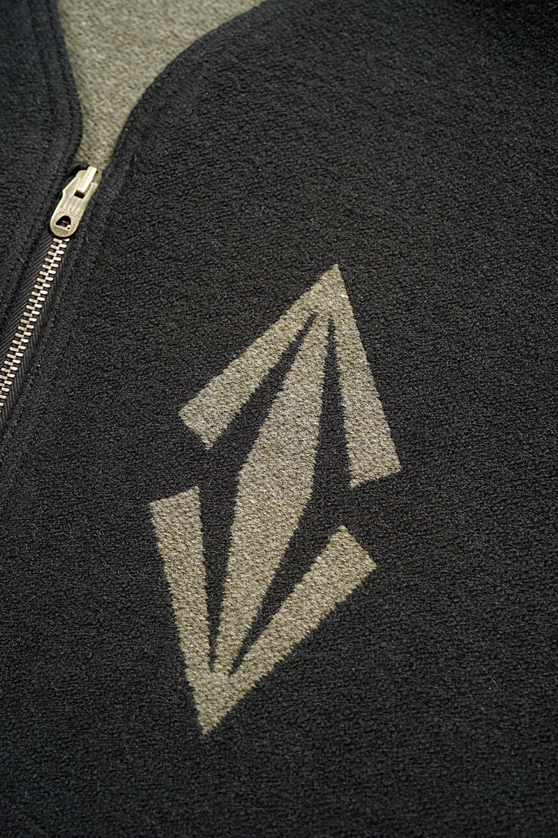 【ナイジェル・ケーボン】MAN / ジップアップベスト - ラグジャカード / ZIP UP VEST - RAG JACQUARD