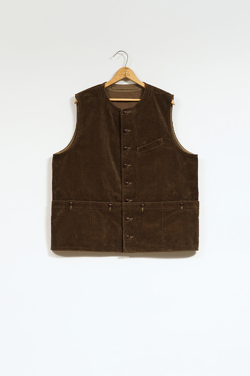 【ナイジェル・ケーボン】MAN /  フレンチワークベスト - 8ウェールコーデュロイ / FRENCH WORK VEST - 8W CORDUROY