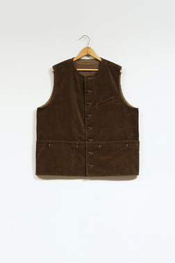 【ナイジェル・ケーボン】MAN /  フレンチワークベスト - 8ウェールコーデュロイ / FRENCH WORK VEST - 8W CORDUROY