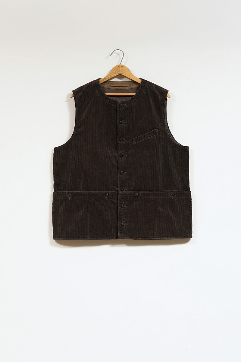 【ナイジェル・ケーボン】MAN /  フレンチワークベスト - 8ウェールコーデュロイ / FRENCH WORK VEST - 8W CORDUROY