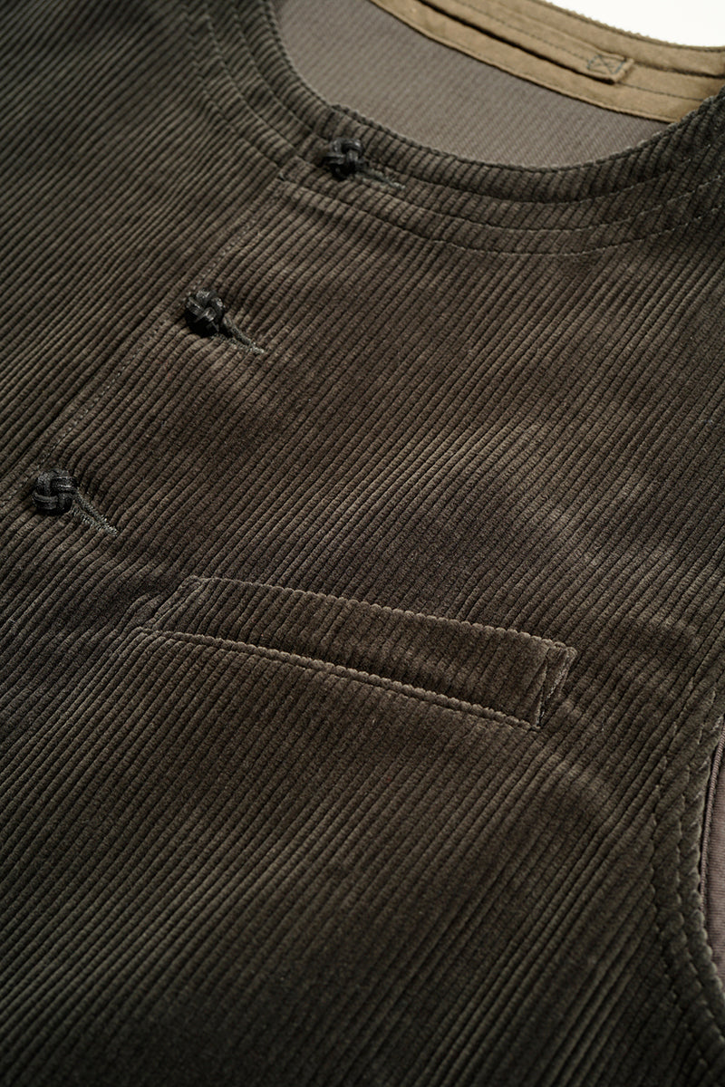 【ナイジェル・ケーボン】MAN /  フレンチワークベスト - 8ウェールコーデュロイ / FRENCH WORK VEST - 8W CORDUROY