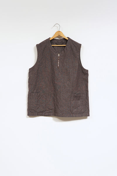 【ナイジェル・ケーボン】MAN / フレンチワークベスト - ヘンプ / FRENCH WORK VEST - HEMP
