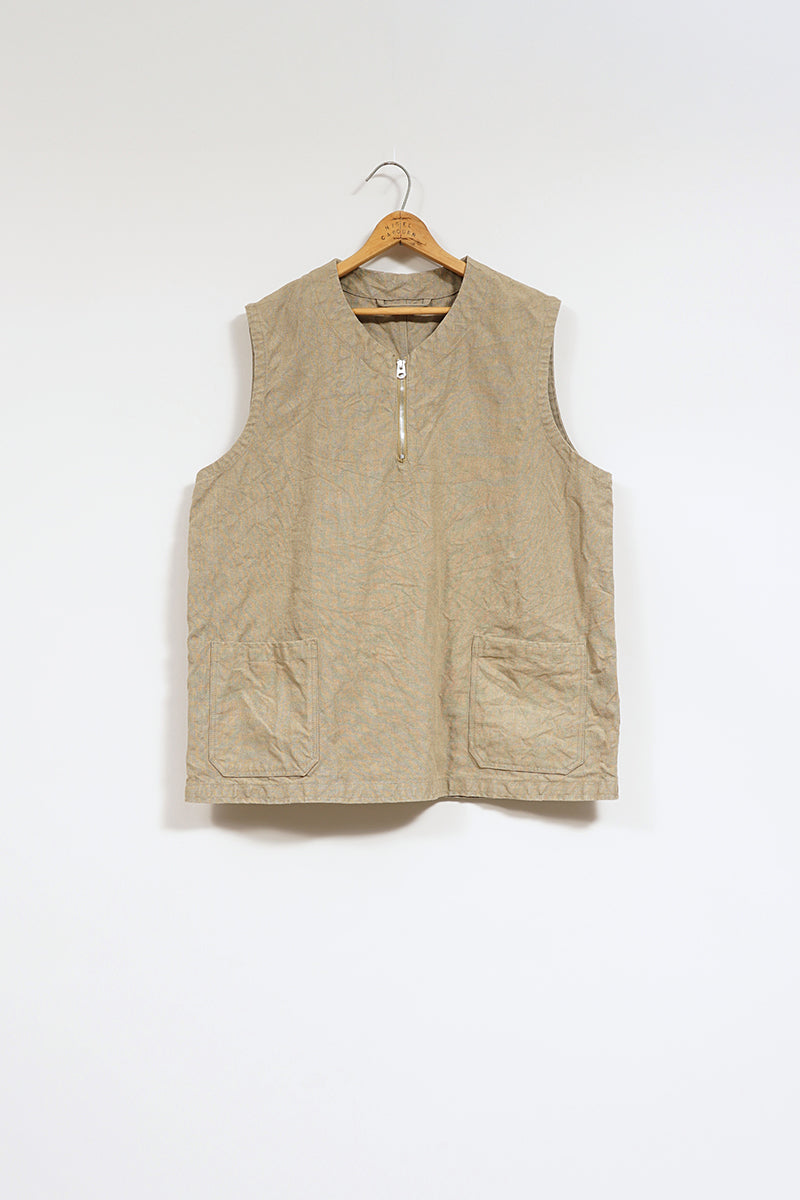 【ナイジェル・ケーボン】MAN / フレンチワークベスト - ヘンプ / FRENCH WORK VEST - HEMP