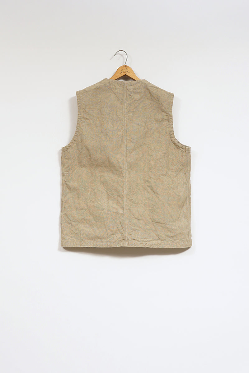 【ナイジェル・ケーボン】MAN / フレンチワークベスト - ヘンプ / FRENCH WORK VEST - HEMP