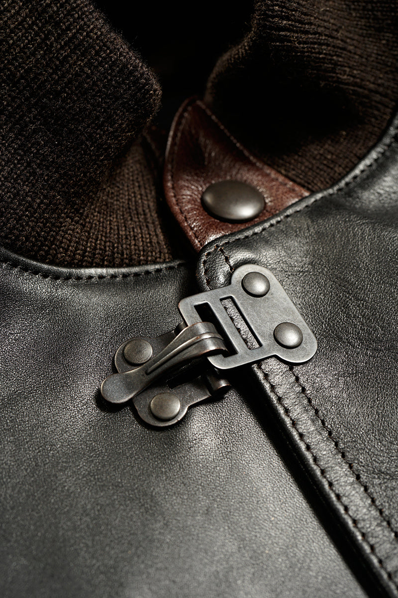 【ナイジェル・ケーボン】MAN / A-1ジャケット - ブラウンコアレザー / A-1 JACKET - BROWN CORE LEATHER