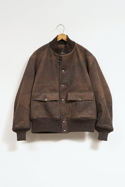 【ナイジェル・ケーボン】MAN / A‐１ジャケット - カモウルトラスウェード / A-1 JACKET - CAMO ULTRA SUEDE