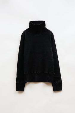 【ナイジェル・ケーボン】WOMAN / タートルネック ビッグワッフル - ブラック / TURTLE NECK BIG WAFFLE - BLACK