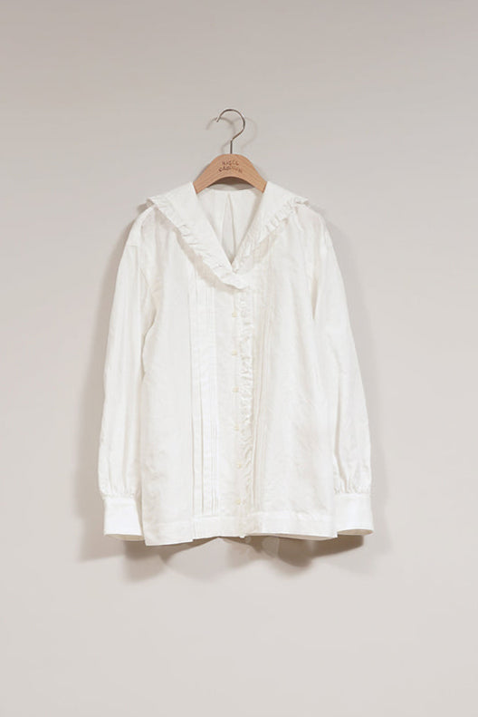 【ナイジェル・ケーボン】WOMAN / マリンブラウス -コットンリネン / MARINE BLOUSE C/L