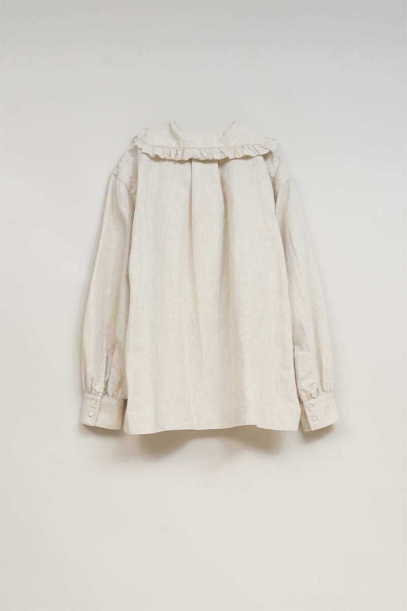 オンラインストア・吉祥寺店限定【ナイジェル・ケーボン】WOMAN / マリンブラウス -コットンリネン / MARINE BLOUSE C/L