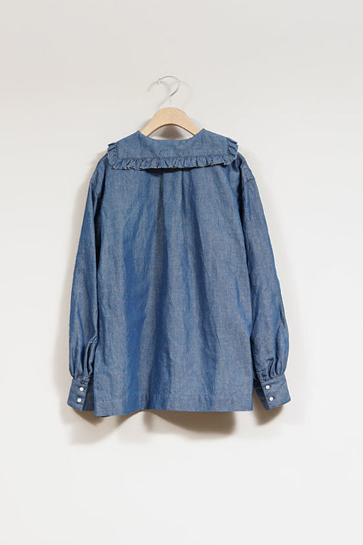 【ナイジェル・ケーボン】WOMAN / マリンブラウス -コットンリネン / MARINE BLOUSE C/L