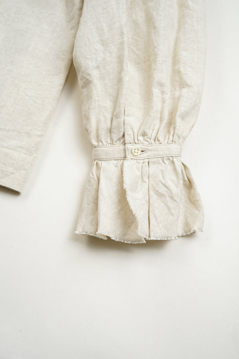 ナイジェル・ケーボン】WOMAN / ギャザーカラーブラウス -コットン