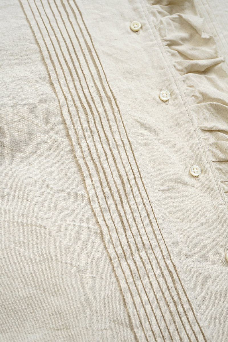 ナイジェル・ケーボン】WOMAN / ギャザーカラーブラウス -コットン