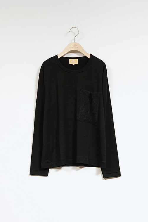 【ナイジェル・ケーボン】WOMAN / レーシーニット ポケット Tシャツ / LACEY KNIT POCKET T-SH