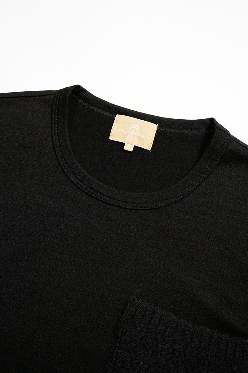 【ナイジェル・ケーボン】WOMAN / レーシーニット ポケット Tシャツ / LACEY KNIT POCKET T-SH