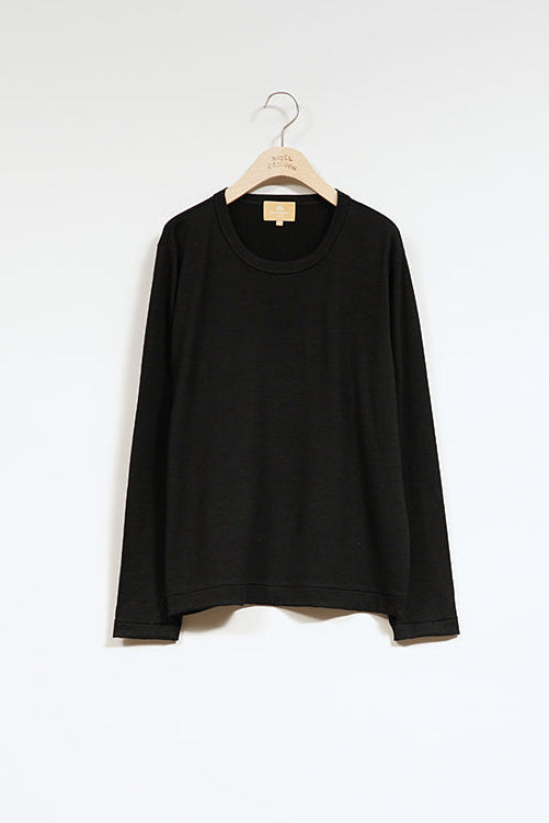 【ナイジェル・ケーボン】WOMAN / レーシーニット カラー Tシャツ /  LACEY KNIT COLLAR T-SH