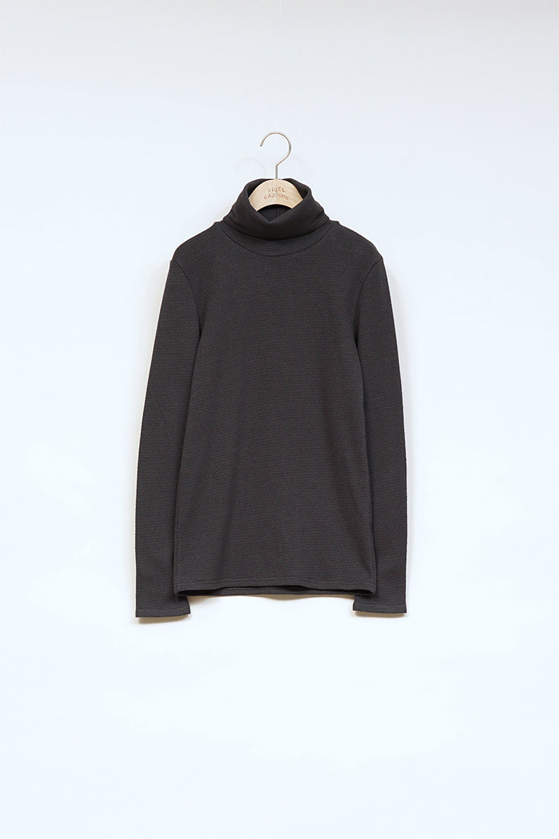 【ナイジェル・ケーボン】WOMAN / ハイネックロングスリーブ -コットンシルク / HIGH NECK LONG SLEEVE - COTTON SILK