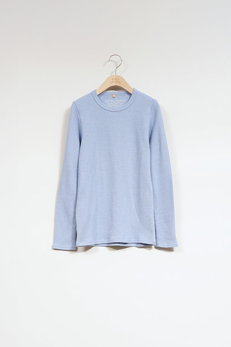 【ナイジェル・ケーボン】WOMAN / クルーネックロングスリーブ -コットンシルク / CREW NECK LONG SLEEVE - COTTON SILK