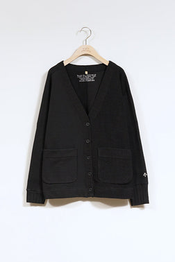 【ナイジェル・ケーボン】WOMAN / アーミージャージーミックスカーディガン ブラック / ARMY JERSEY MIX C/D BLACK