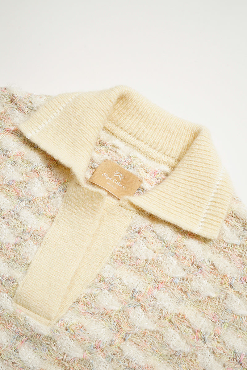 【ナイジェル・ケーボン】WOMAN / スキッパーニット ファンシーツイード / SKIPPER KNIT FANCY TWEED
