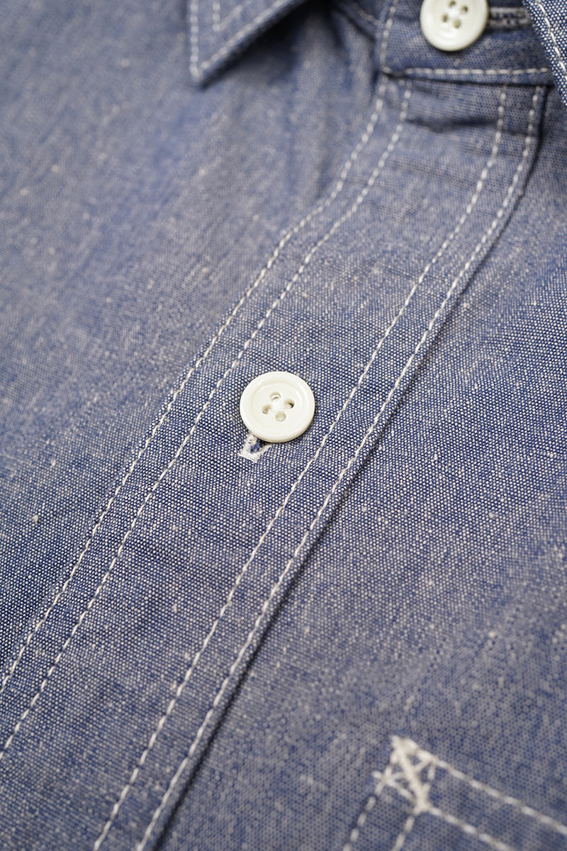 【ナイジェル・ケーボン】UNISEX / シャンブレーシャツ / SH01 CHAMBRAY SHIRT
